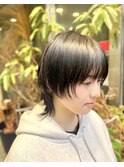 フェイスレイヤーとウルフで可愛く。20代/大学生/ウルフ