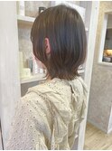 福山市Caaryオトナ可愛いくびれレイヤーボブ耳かけボブ10代20代