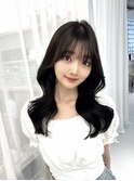 ミディアムレイヤー/韓国ボブ/髪質改善/顔まわり/ブリーチなし