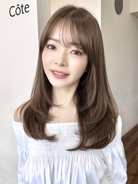コート 表参道(Cote) Cote 美髪/オリーブベージュ/セミディ//カットレイヤー