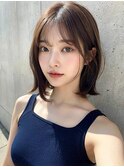 大人可愛い20代30代40代小顔ウルフレイヤーボブ丸みショートボブ