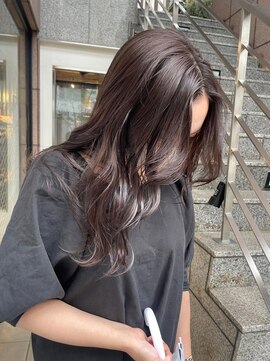 ロマリア(Lomalia) 【Lomalia表参道】グレージュレイヤーロングシアーカラー