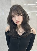 ひし形 レイヤーカット 前髪
