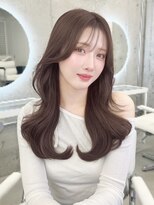 エヌアイ オモテサンドウ(ni omotesando) 大人可愛い韓国ヘア＊レイヤーカットワンカールピンクブラウン