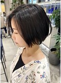 大人ショートボブ/白髪ぼかし/ハイライト/武蔵小杉/自由が丘