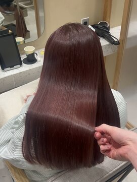 ジーナ サンシャイン通り池袋(Zina) 艶感◎髪質改善チェリーピンク♪【Zina mizuki】