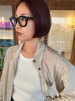 ハル 泉中央(hal)&nbsp;ボブ/深みレッド/hal泉中央