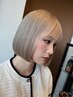 【美髪レベル★★★】フルケア透明感Wカラー+トリートメント￥24200