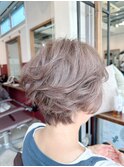 40代50代ショートボブ/恵比寿渋谷/白髪ぼかしハイライト2506