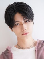 カライング(ing) スーツ短髪ツーブロック束感モテる黒髪シークレットパーマ流行