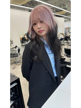 リノート バイ エゴル 太田川(Linoet by ENGOL) ピンクラベンダー/ピンクベージュ/エンドカラー