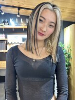 キラ 原宿(KILLA)&nbsp;ホワイトグレージュ/ミニウルフ/チェリーブラウン/ダブルカラー