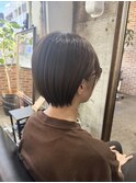 マッシュショートふんわりミディアム大人ボブアッシュカラー