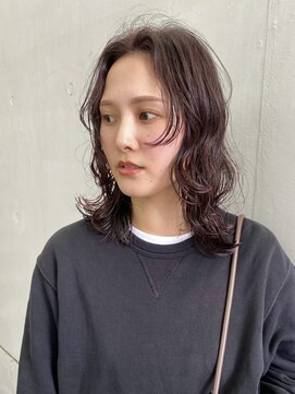 ルクバト(RUKBAT) medium / perm / red brown color