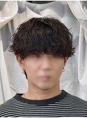 熊本メンズカット シャドウパーマ マッシュウルフ 