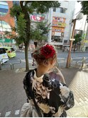 ボブでできるアップスタイル