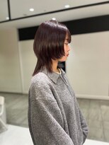 ビーハイブアヴェダ PARCO2店(BEHIVE AVEDA)&nbsp;ウルフ×カシスカラー【三橋由奈】