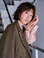 ヘアークラフト(Hair Craft)&nbsp;ショートボブ×ニュアンスパーマ【岡山】ゆるふわパーマ