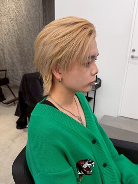 フェノメノン 藤が丘店(PHENOMENON) メンズ/ブリーチカラー/ブロンドカラー/ウルフカット