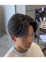フラッグヘアー 博多駅前店(Flag HAIR)&nbsp;センターパート　毛流れ　ニュアンスパーマ