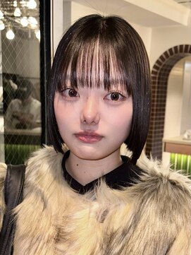 ザ スリック(THE SLICK) インナーピンク×黒髪ボブ髪質改善×個性