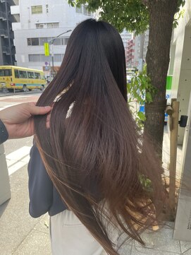 ディジョン(Dijon) 韓国顔まわりレイヤーカットグレージュオリーブベージュブラウン
