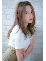 ヘアーアートシフォン 川口東口店(hair art chiffon) グラデーションカラー,Wカラー&無造作カールのボブディ【川口】