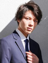 好感度アップ　ビジネス　ショートレイヤー　かき上げヘア