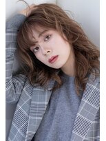 テラスコード(TERRACE CODE) ルーズヘアくびれヘアくすみカラー前髪あり大人色気20代30代40代