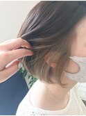 ピアスカラー×ボブ
