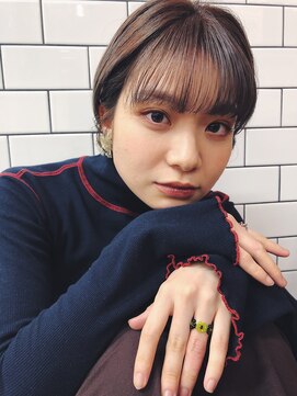 月日 シースルーバングショート