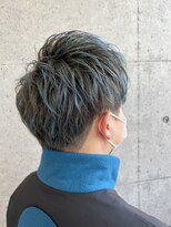ヘアーメイクスタジオ ライフセカンド(HAIR MAKE STUDIO LIFE 2ND)&nbsp;ブルーハイライト　メンズカット