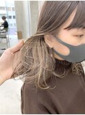 ☆ブリーチインナーカラーミルクティーベージュカラー