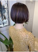 可愛らしい丸みミニボブ