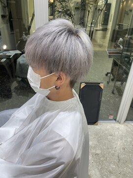 ブランシェ 西松山店 マッシュ×シルバーカラー