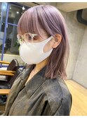 ミルクティーベージュダブルカラーケアブリーチインナーカラー