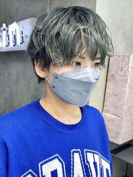 ヴェイン 渋谷(vain) ラフマッシュ ハイトーンカラー