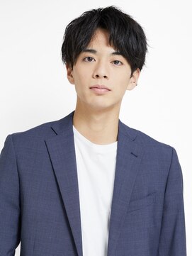 オンク 新宿(onk) 黒髪/グレーベージュ/レイヤーロング/前髪パーマ[新宿駅]