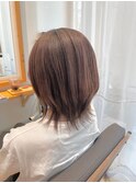 20代30代大人可愛いミディアムココアベージュ透明感