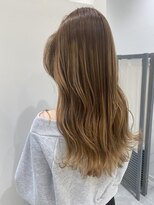 フラン バイ ケンジ(Flan by KENJE) 【透明感ハイライト】オリーブカラー×ロング