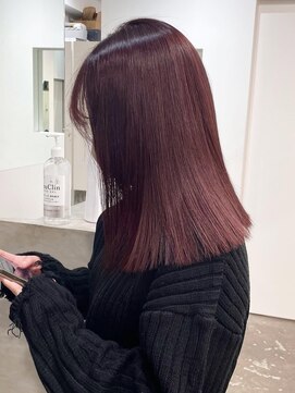 ジーナ(XENA) ボブ×ボルドーカラー(渋谷)