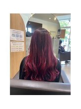 ヘアーオアシス ビオトープサン(Hair Oasis biotope SUN)&nbsp;パープルピンクグラデーション白髪ぼかし