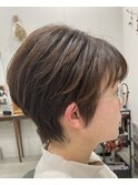 スッキリ感◎ ひし形ショートヘア