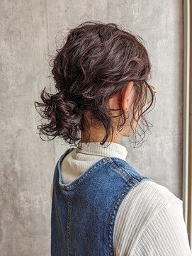 ソラ ヘアデザイン(Sora hair design) 強めパーマでプチアレンジ