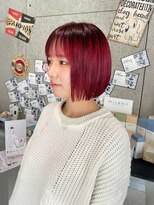 リフレアンドケア ミチ 幸町店(refre&care MICHI)&nbsp;ルビーレッドボブ【岡山イオンから徒歩5分】