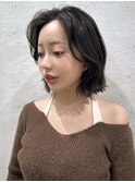 韓国くびれヘア/顔周り/レイヤーカット/黒髪/ロング/前髪/恵比寿