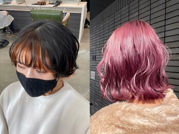 レンネ(Renee)の写真/極力髪を痛ませないケアブリーチで、細かいニュアンスのカラーも叶える◎グラデーションなど特殊カラーも◎