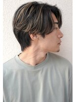 レジュアル(RESSUAL)&nbsp;スーツ短髪ツーブロック束感モテる黒髪シークレットパーマ流行