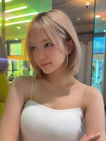 ロンド ストラーダ 心斎橋(Lond strada)&nbsp;レイヤーボブ×ハイトーン[心斎橋/髪質改善]