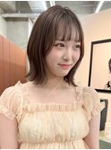 栄くびれ巻き透明感ショートヘアスタイル